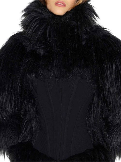 Cappotto effetto pelliccia con bustier Elisabetta Franchi | CP05A67E2110